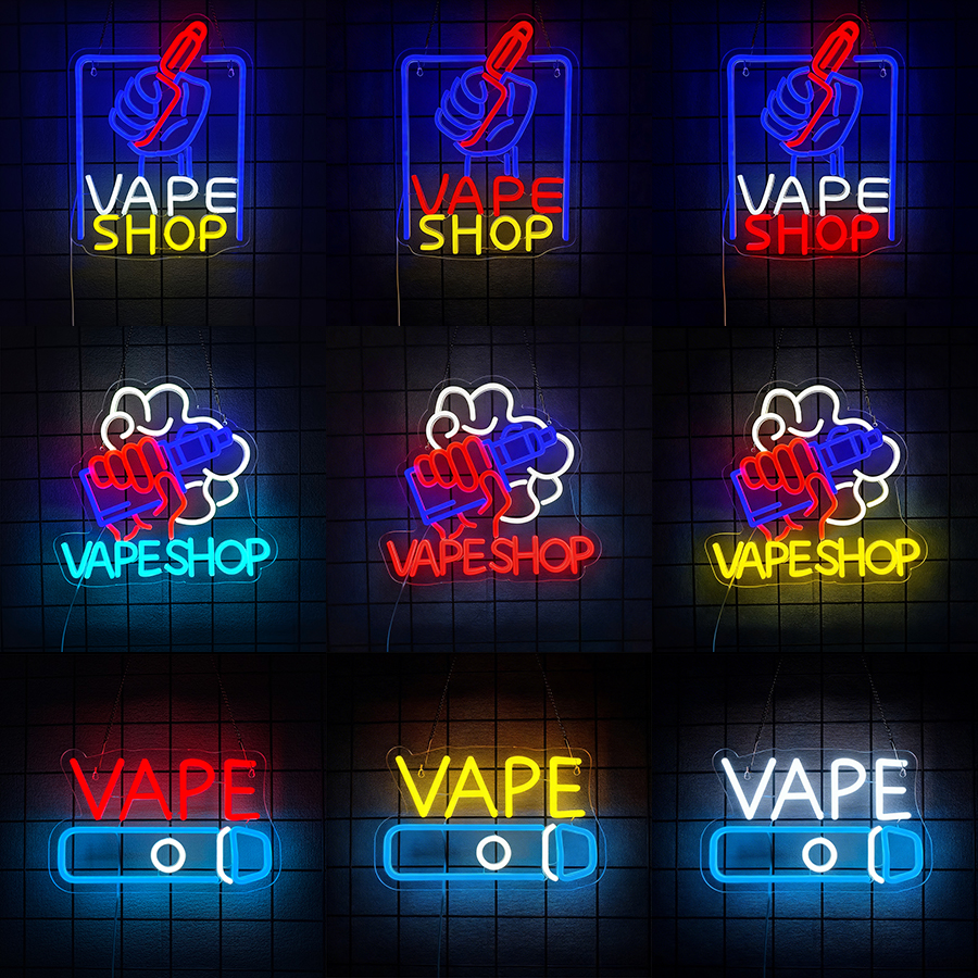 Vaping Store - VAPE Shop Neon Sign for Smoke