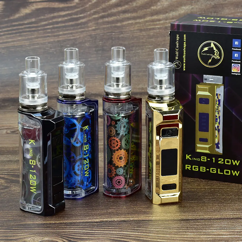 Accessories For Vaping - King8-120W Box Mod Kit electronic cigarette