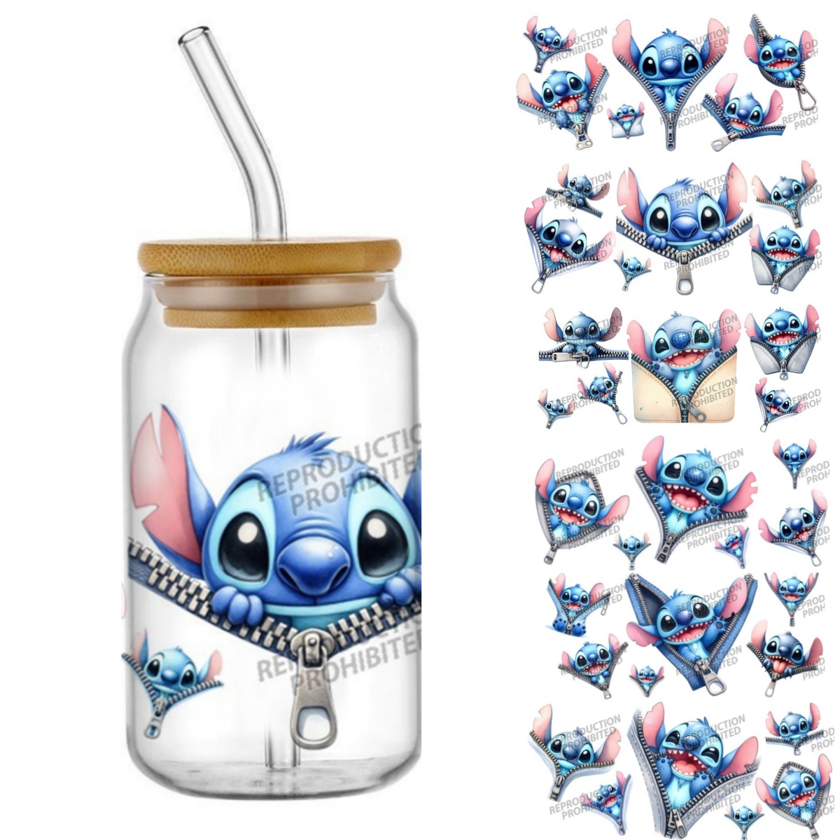 Rdta Tank Glass - Funko Cartoon Stitch New design 16oz