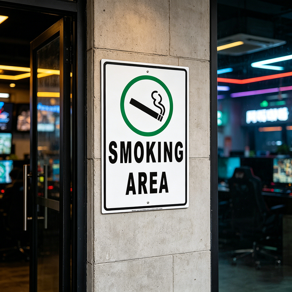 Safety Sign Smoking Vaping All - Vaping Store review and price