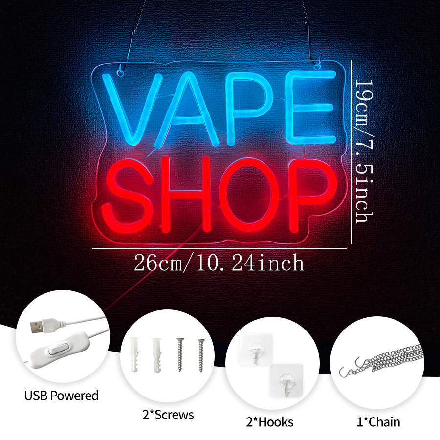 Vape Shop Neon Sign For Wall D - Vaping Shop review and price