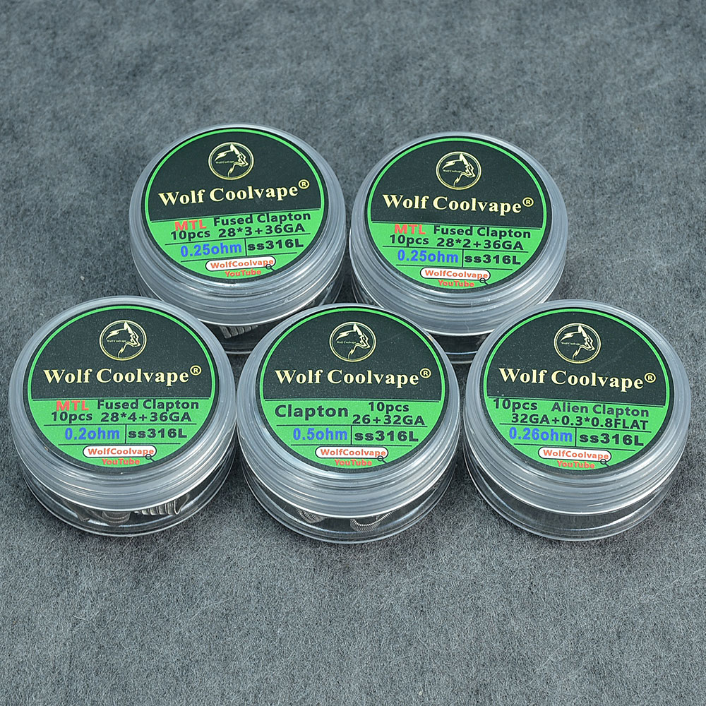 10pcs NI80/SS316L/A1 mtl Alien - Accessories For Vaping review and price
