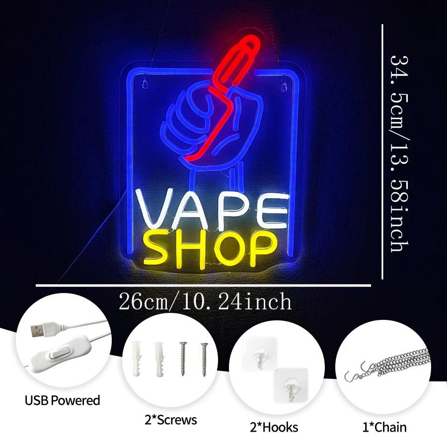 LED Neon Lights Business Windo - Vaping Store review and price