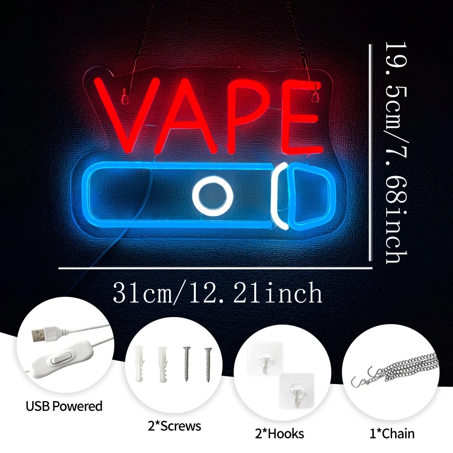 LED Neon Lights Business Windo - Vaping Store review and price