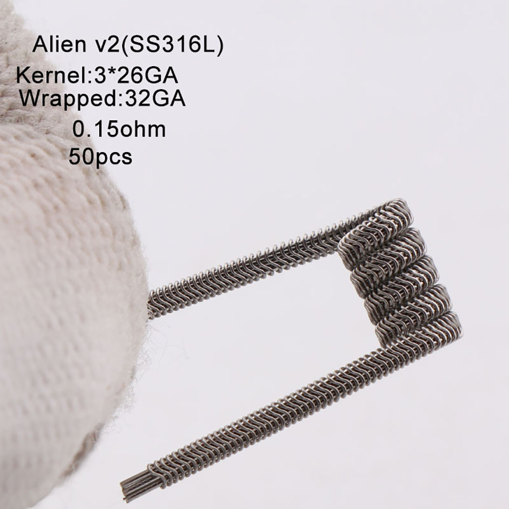 NEW XFKM 50PCS/box NI80/A1/SS3 - Clapton Wire Pre Built review and price