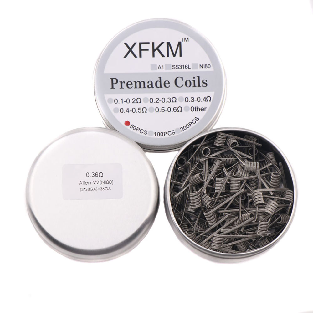 NEW XFKM 50PCS/box NI80/A1/SS3 - Clapton Wire Pre Built review and price