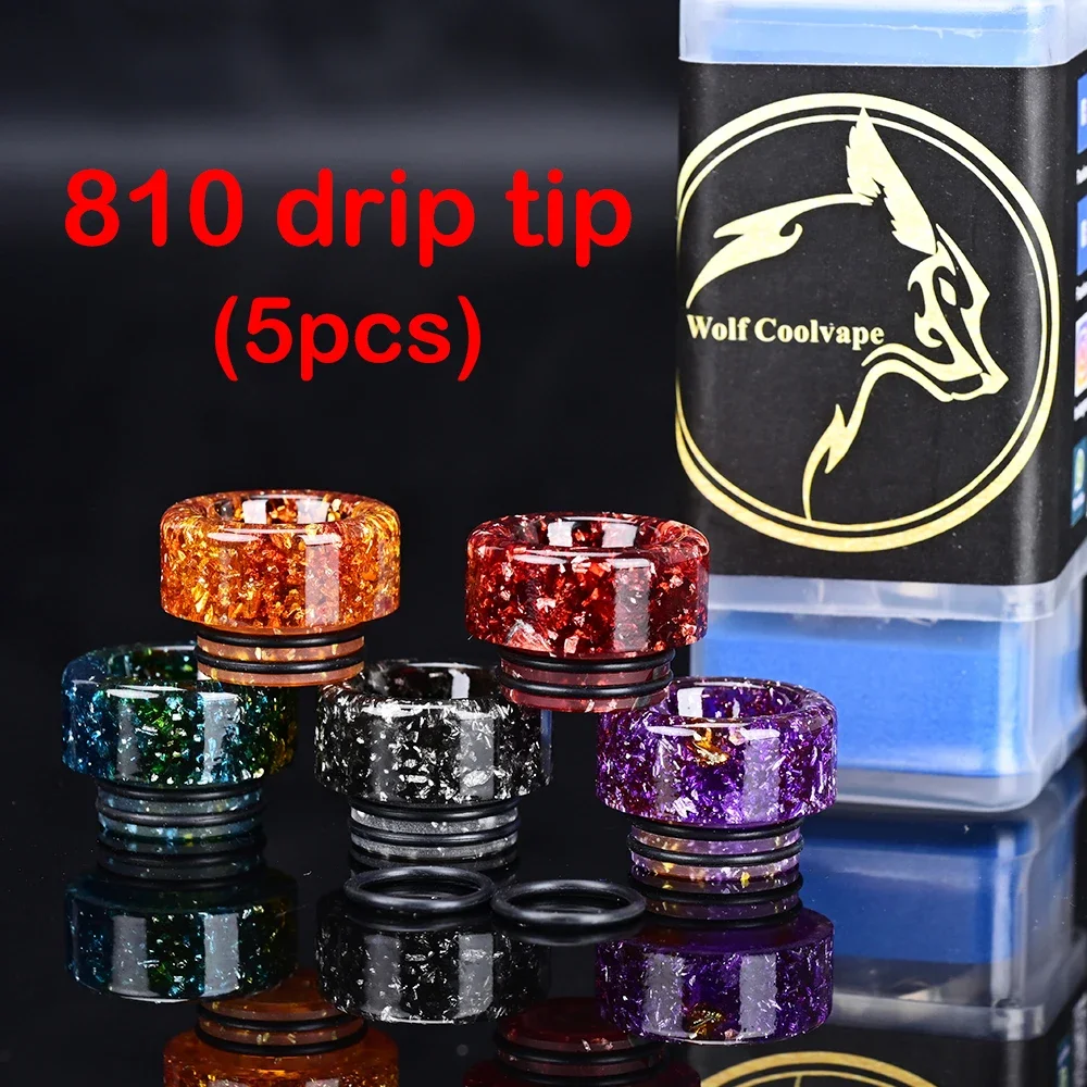 wolfcoolvape 810 Drip Tip 5pcs - Accessories For Vaping review and price