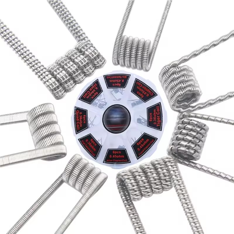48Pcs/Set Pre Built Coils RTA  - Clapton Wire Pre Built review and price