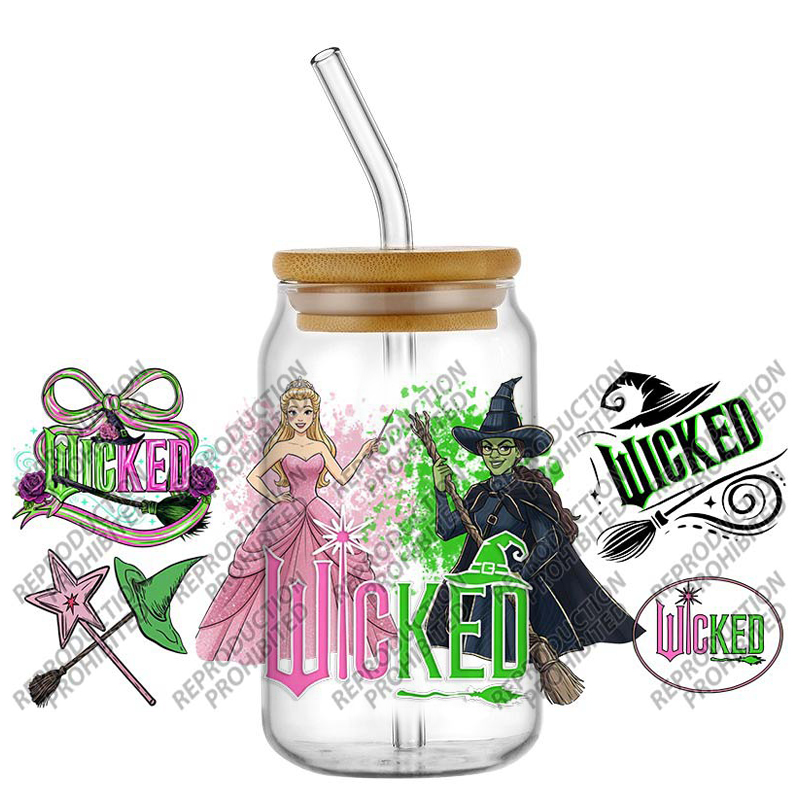3D UV DTF Witch Bow Pattern cu - Rdta Tank Glass review and price