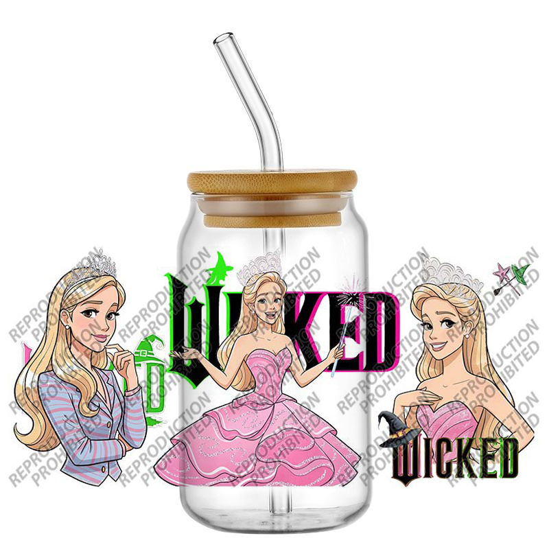 3D UV DTF Witch Bow Pattern cu - Rdta Tank Glass review and price