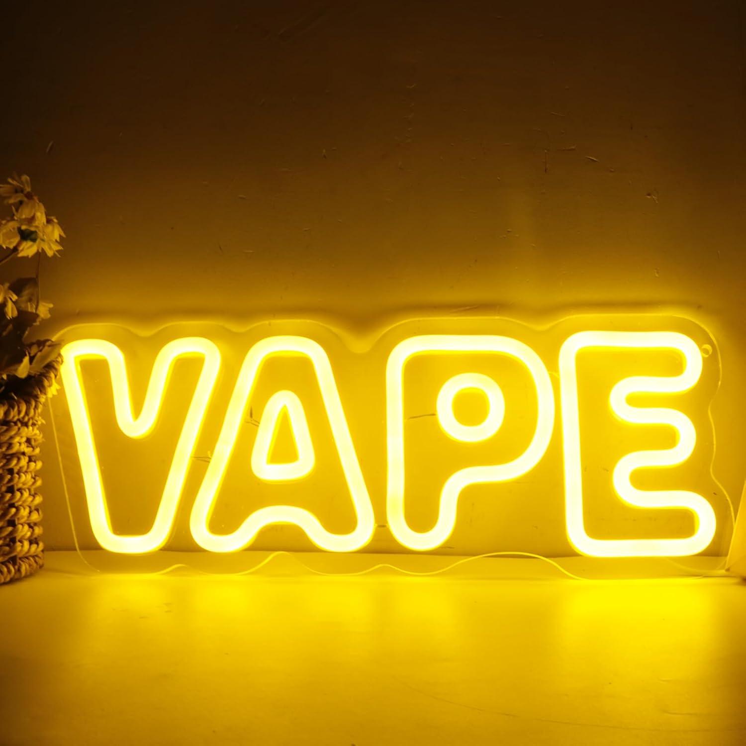 Vape Neon Sign USB Dimmable LE - Vaping Store review and price