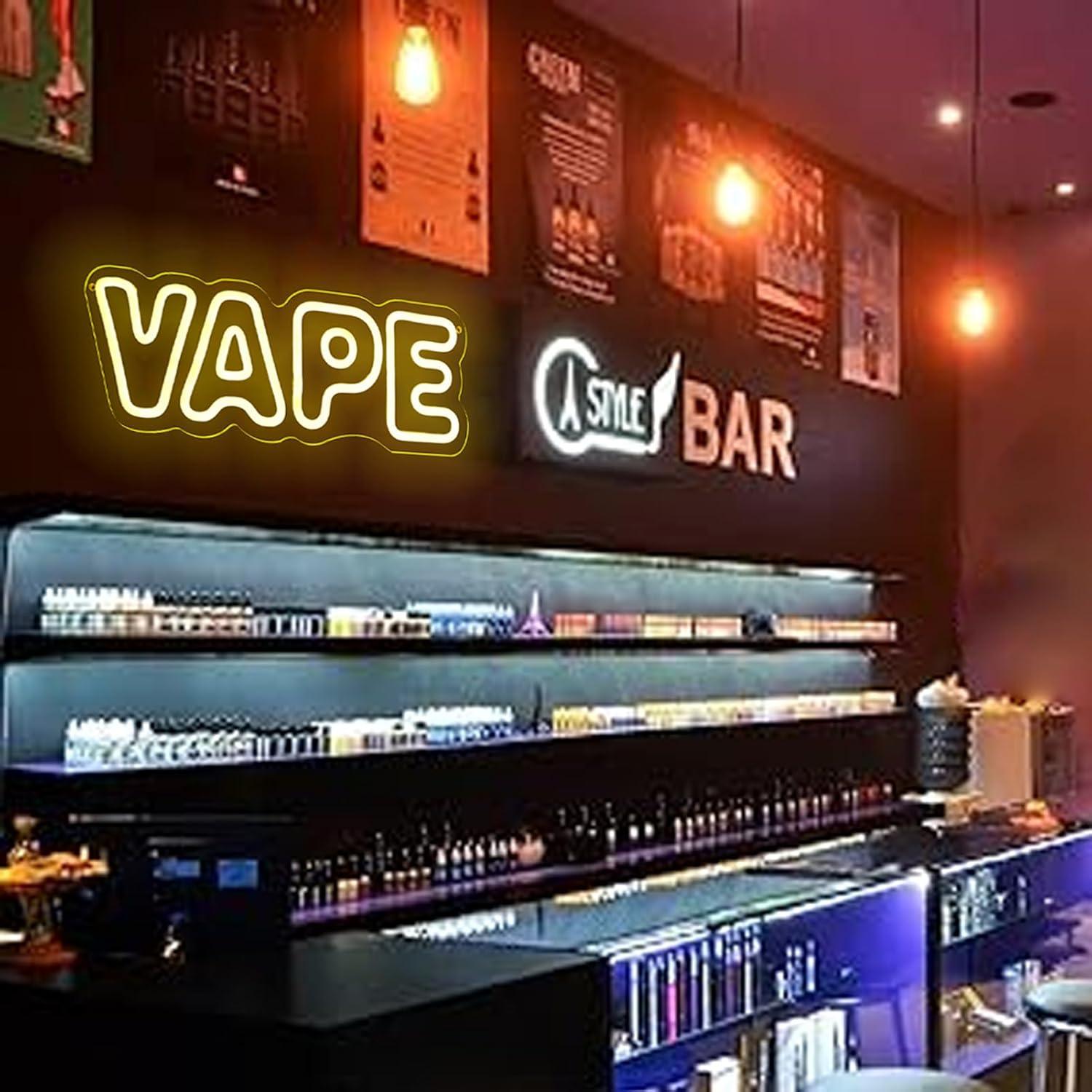 Vape Neon Sign USB Dimmable LE - Vaping Store review and price