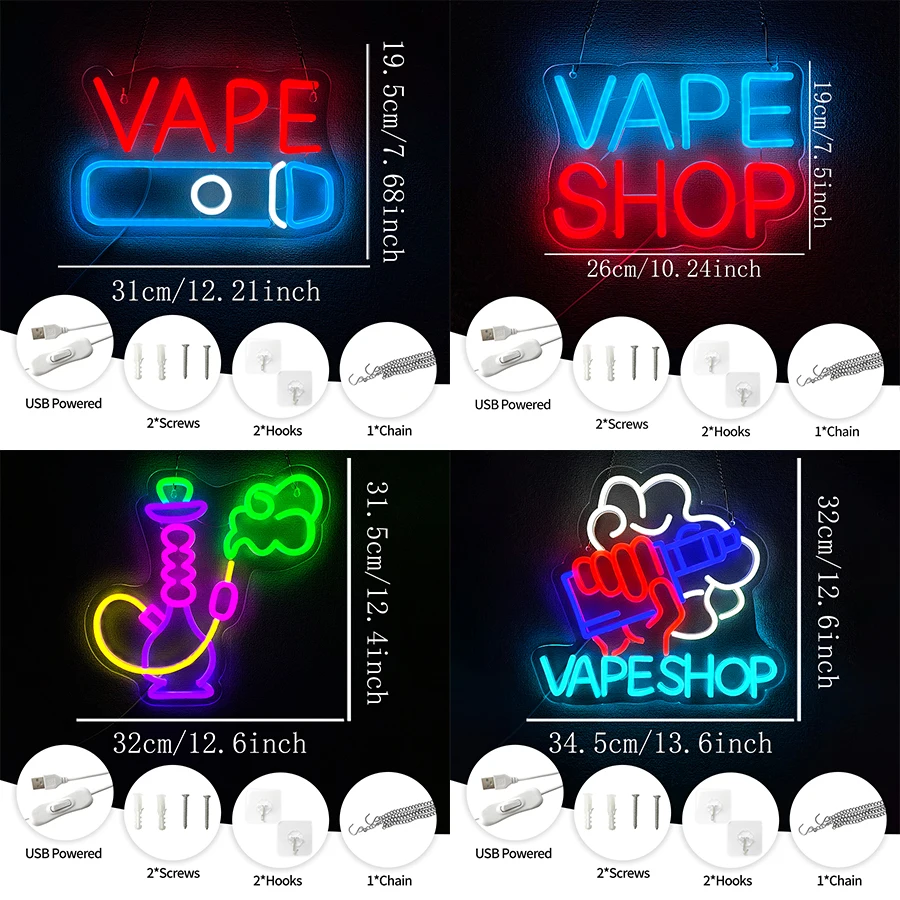 Vape Shop Neon Signs, Led Lett - Vaping Shop review and price