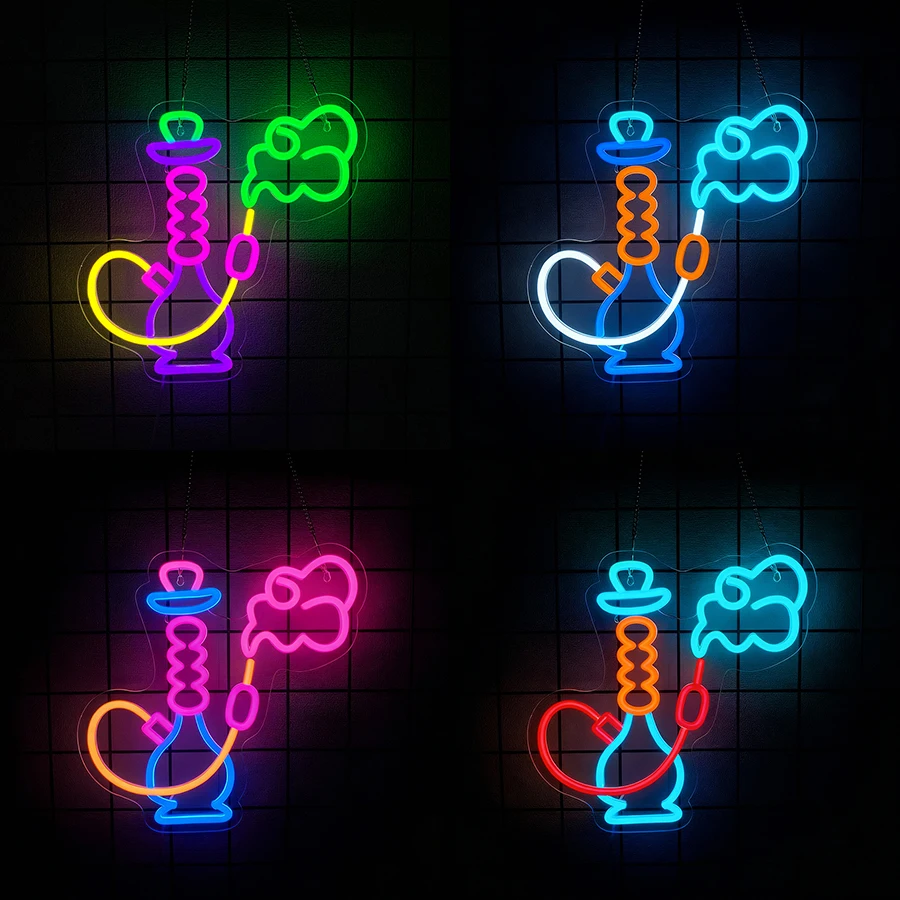Hookah Neon Sign for Shisha Ba - Vaping Shop review and price
