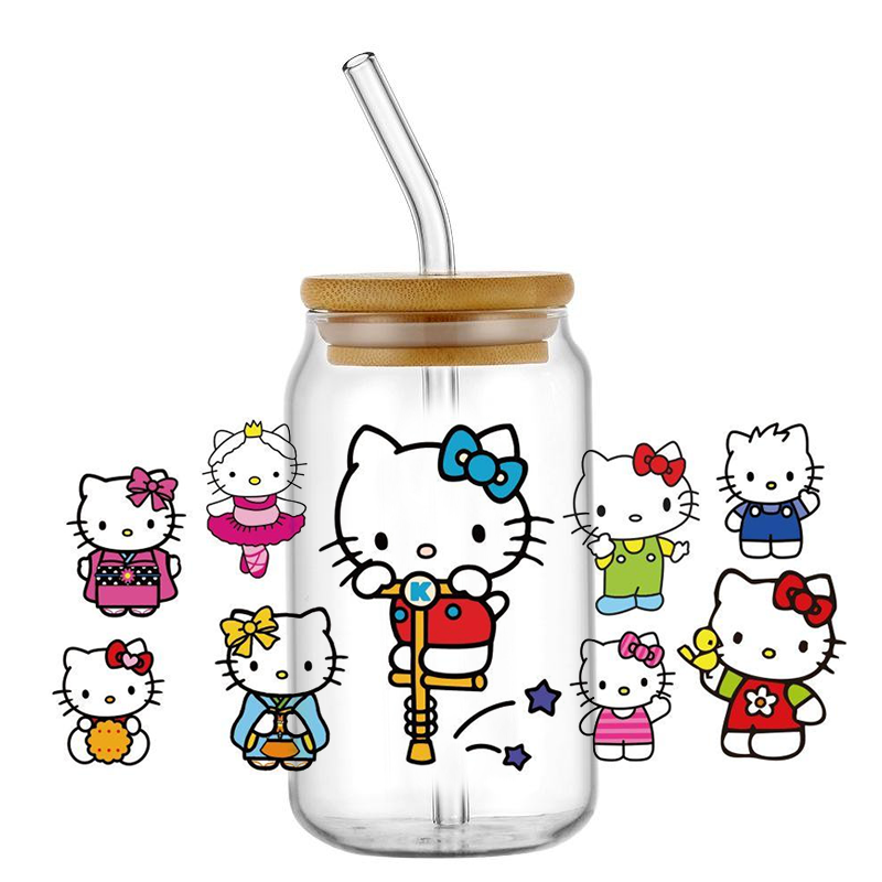 popular Kitty design 16oz 3D u - Rdta Tank Glass review and price