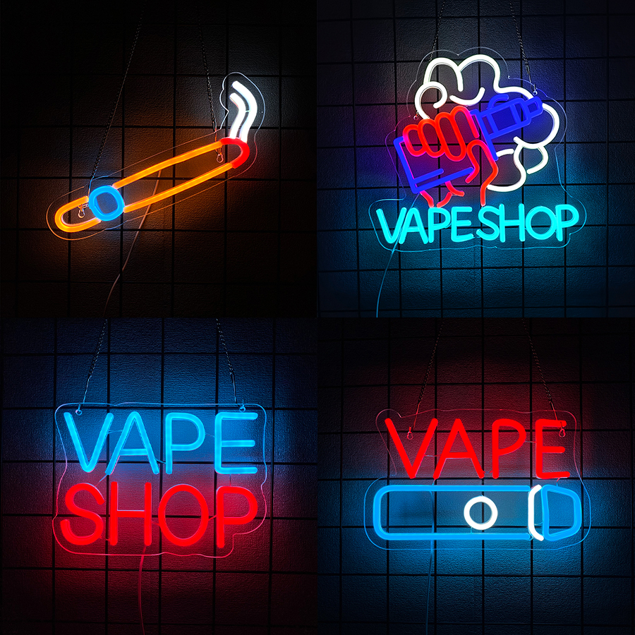 Smoke Series Neon Sign For Wal - Vaping Store review and price