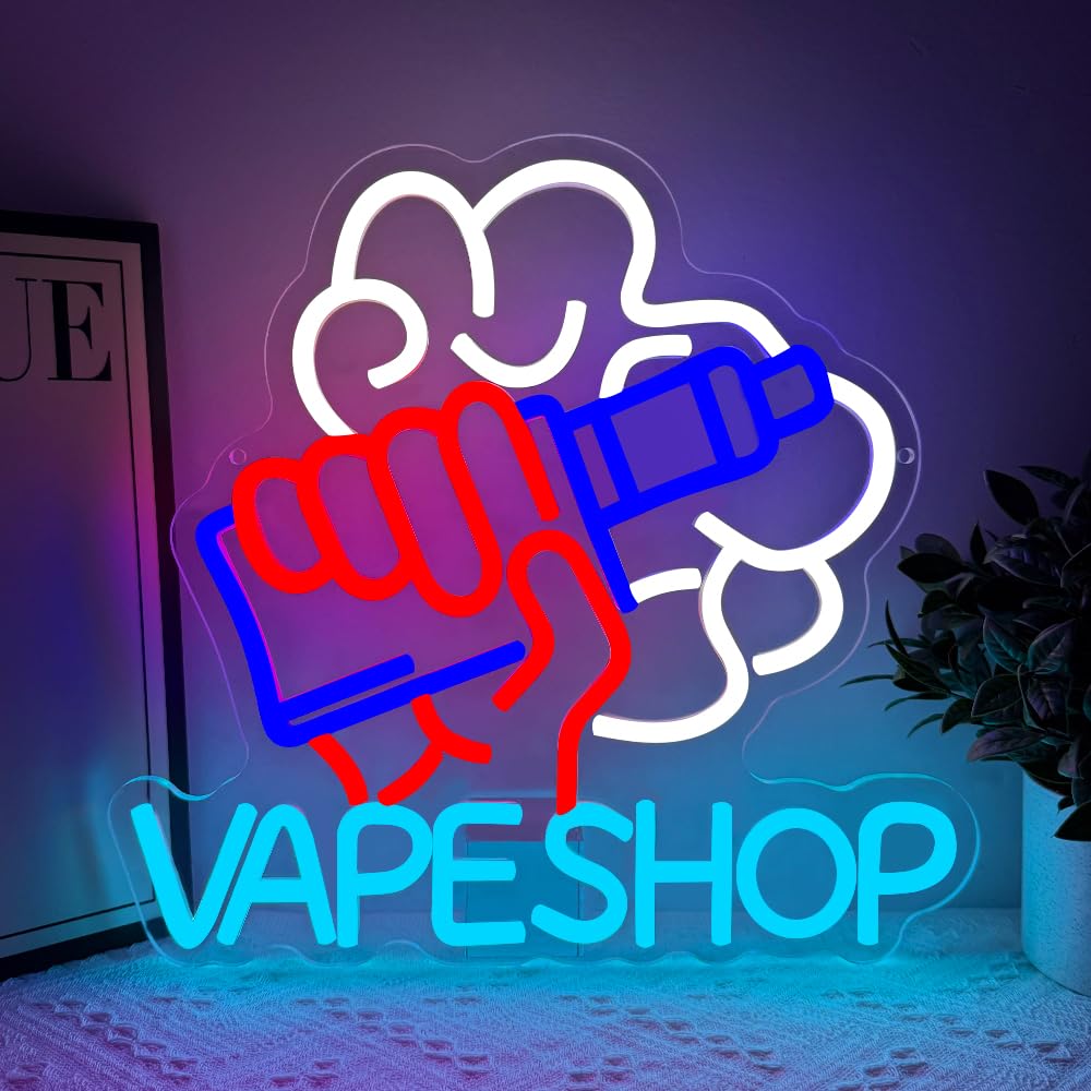 Vape Shop Neon Sign USB Powere - Vaping Shop review and price