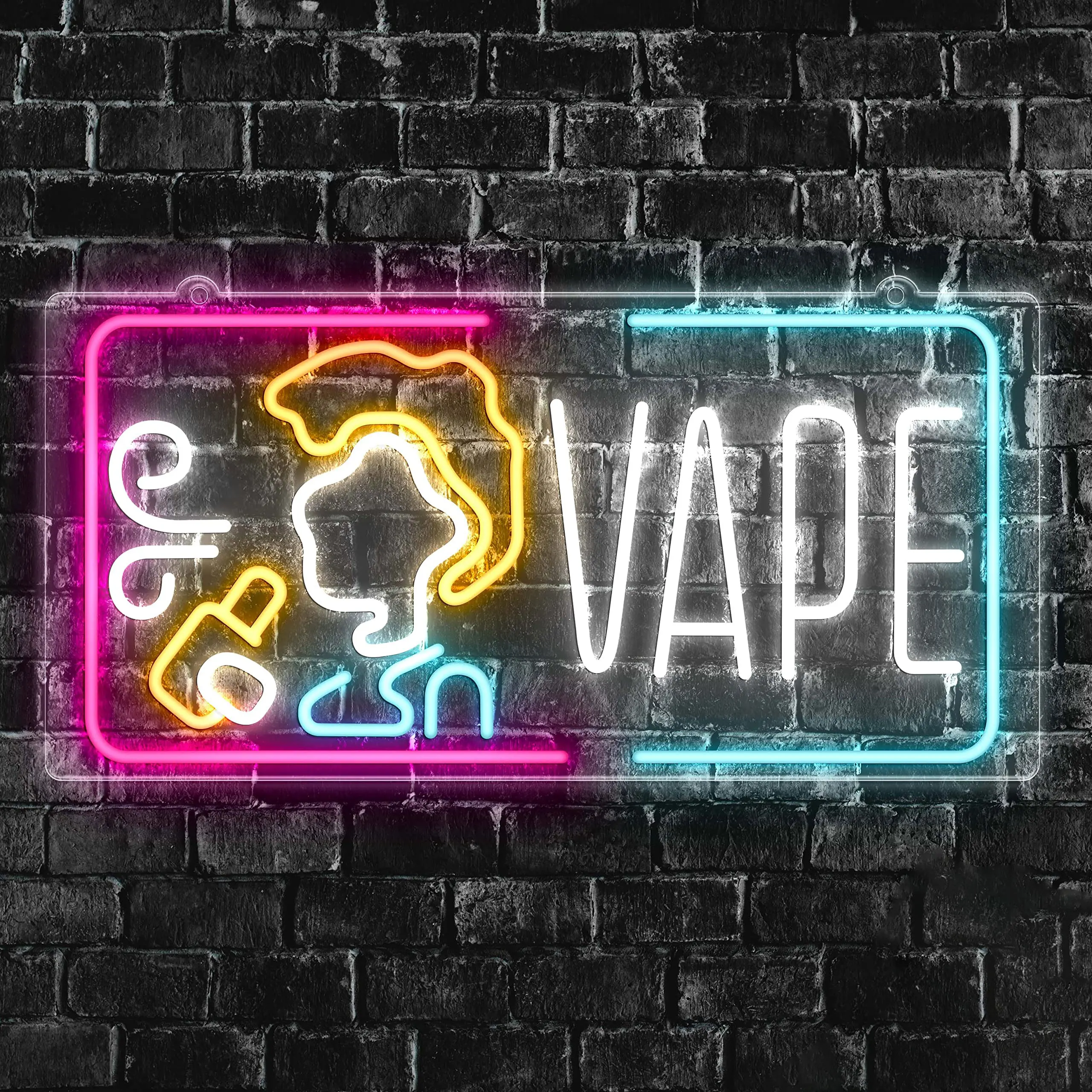 Vape Neon Sign Dimmable Smoke  - Vaping Store review and price